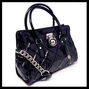Michael Kors Hamilton EW Quilted Leather Satchel